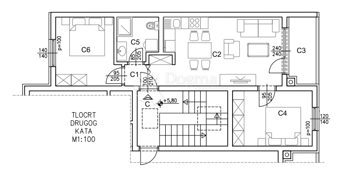 Allogio Šijana, Pula, 54,57m2