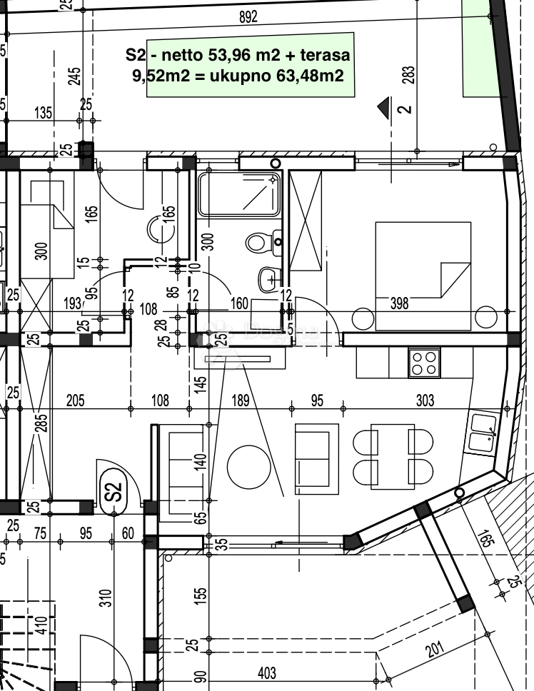 Allogio Ližnjan, 54m2