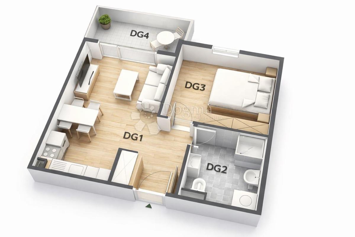 Allogio Monvidal, Pula, 42m2