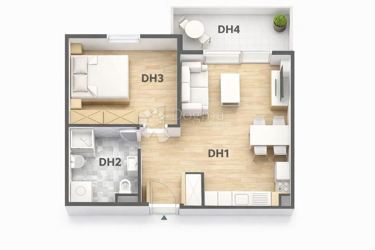 Allogio Monvidal, Pula, 42m2