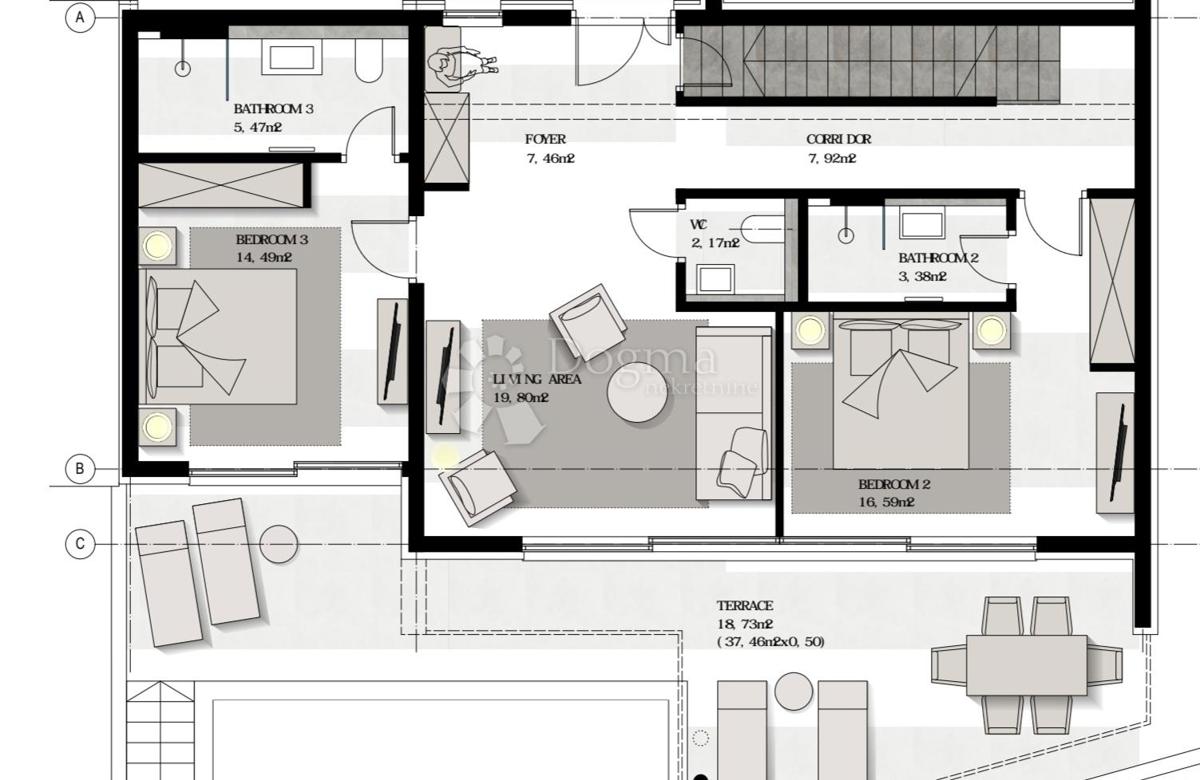 Casa Jesenice, Dugi Rat, 254m2
