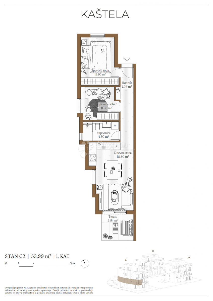 Allogio Kaštel Kambelovac, Kaštela, 79,86m2