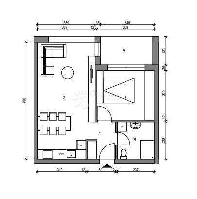 Allogio Sloboština, Novi Zagreb - Istok, 80,72m2