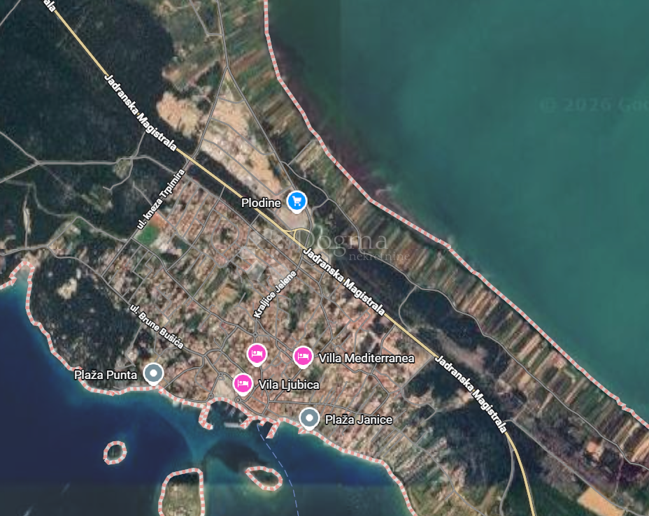 Terreno edificabile Pakoštane, 2.464m2