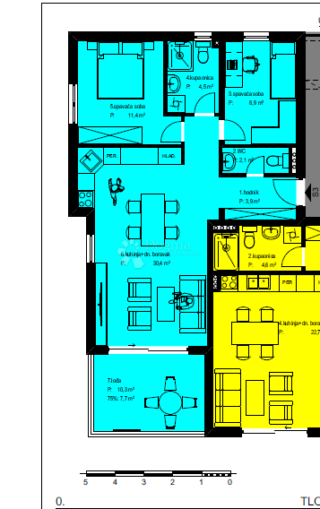 Allogio Crvene kuće, Zadar, 79,21m2