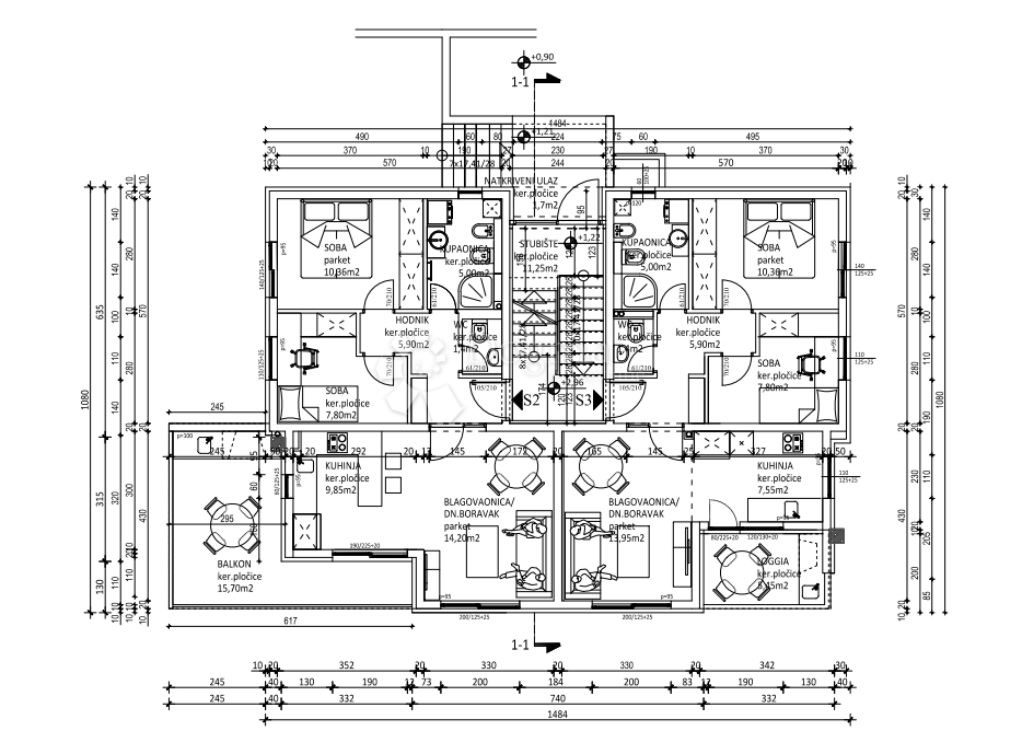 Allogio Podstrana, 62m2