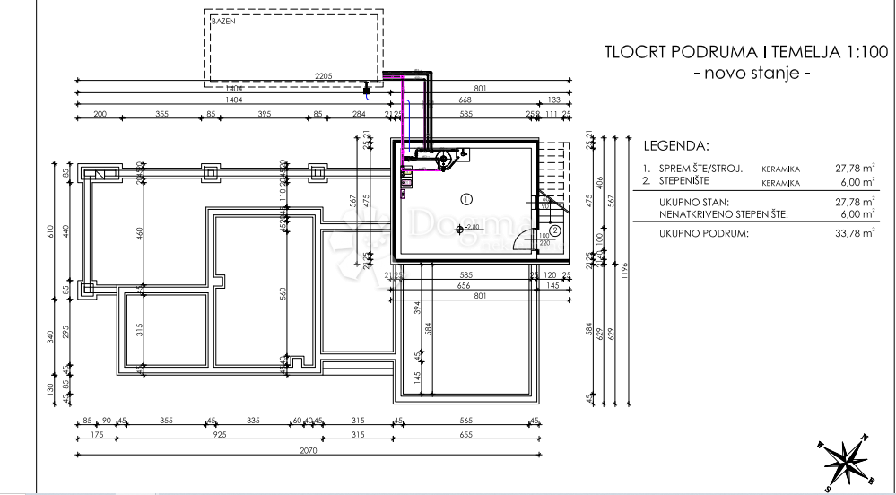 Terreno edificabile Labin, 150m2
