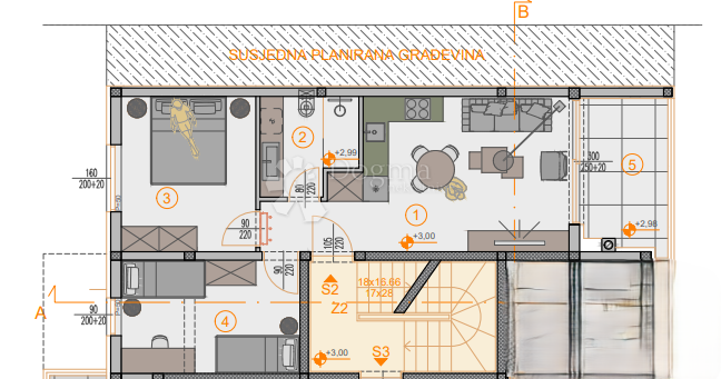 Allogio Štinjan, Pula, 66,27m2
