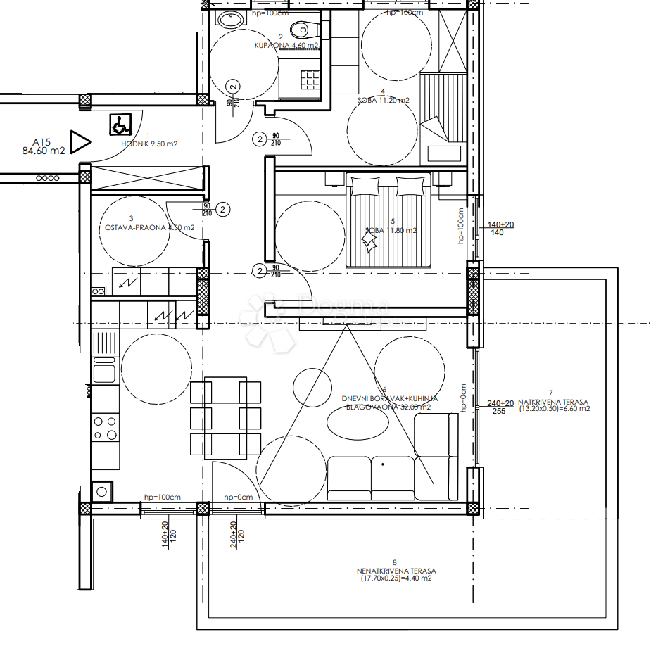 Allogio Veli vrh, Pula, 86,50m2