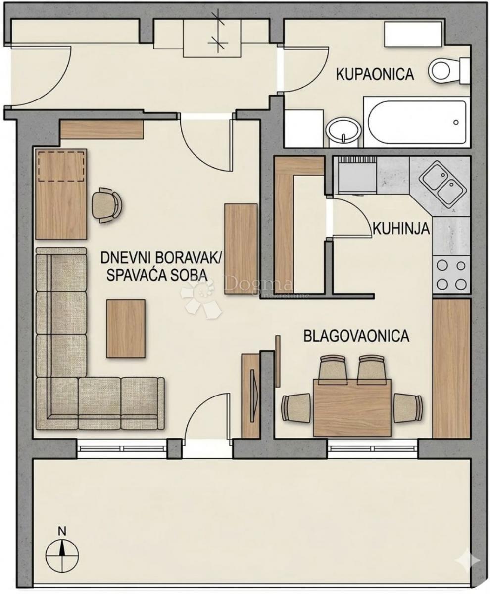 Allogio Malešnica, Stenjevec, 45,33m2