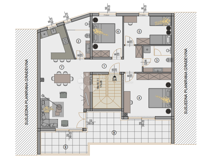 Allogio Centar, Pula, 77,88m2