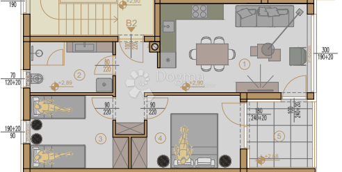 Allogio Centar, Pula, 54,75m2