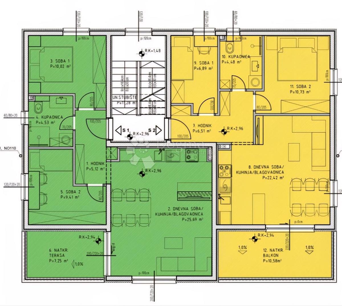 Allogio Kaštel Stari, Kaštela, 69m2