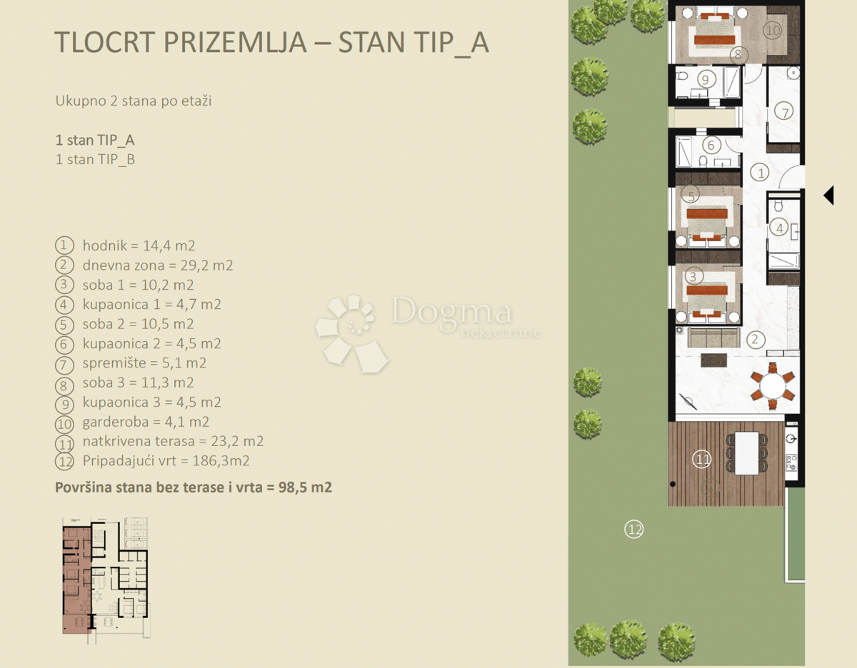 Allogio Novigrad, 134,99m2