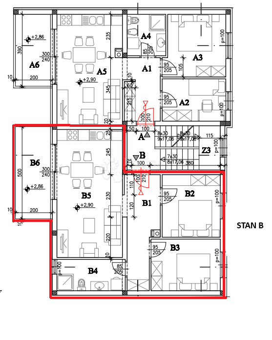 Allogio Kaštanjer, Pula, 55m2