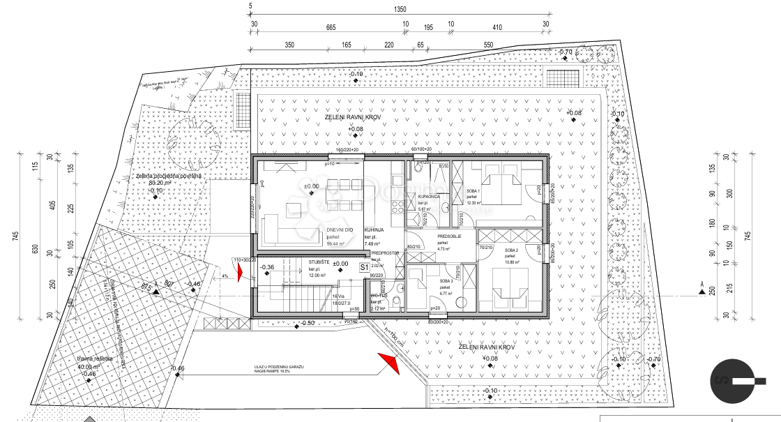 Allogio Strožanac, Podstrana, 71,42m2