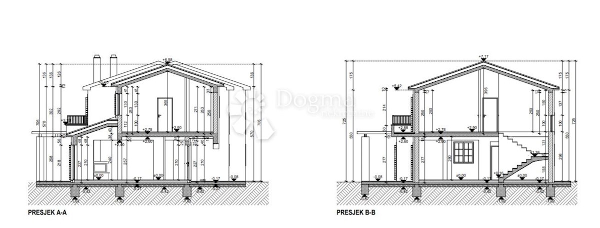 Casa bifamiliare con piscina , vicino a Kastel 