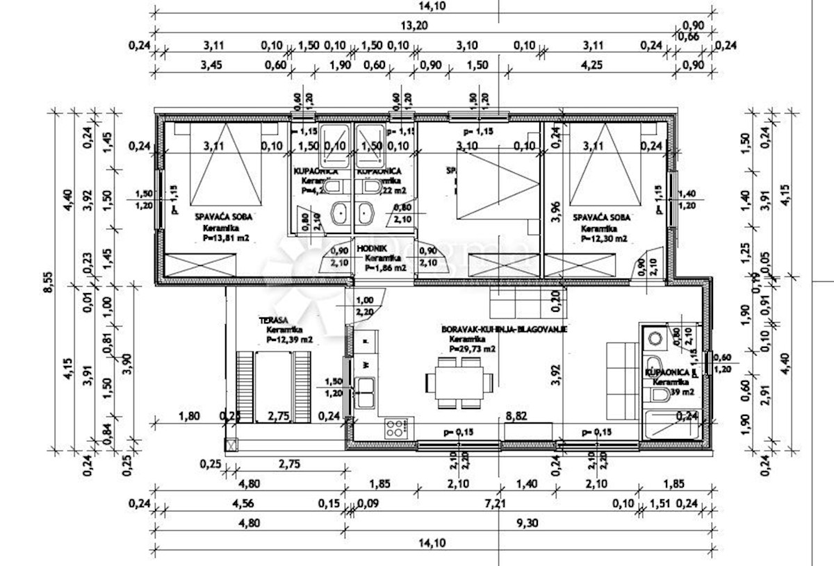 Casa Kringa, Tinjan, 100m2