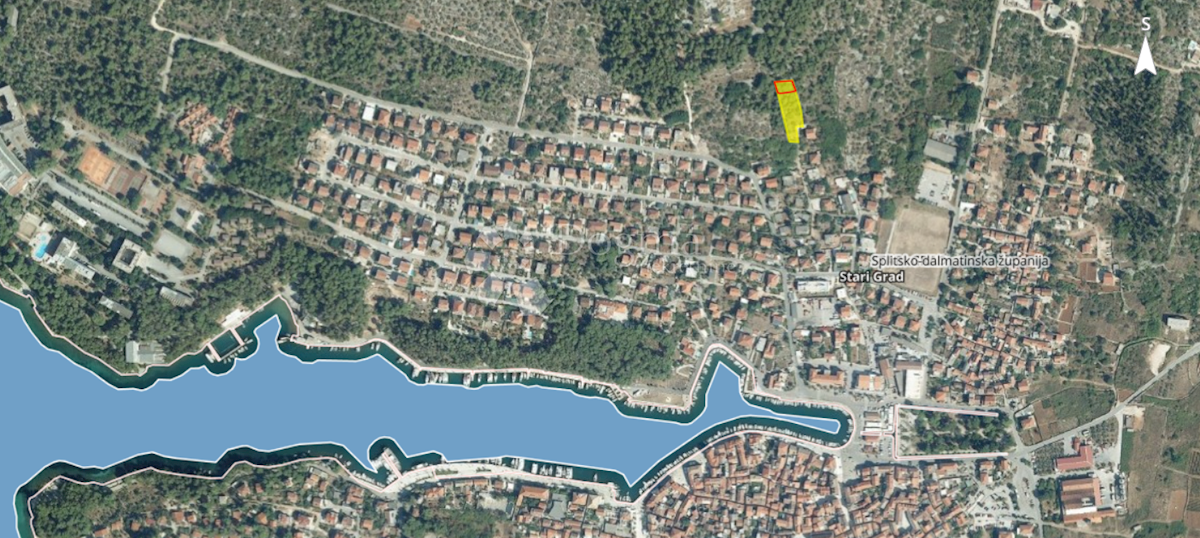 Terreno Hvar, Stari grad, Hvar, 1.639m2