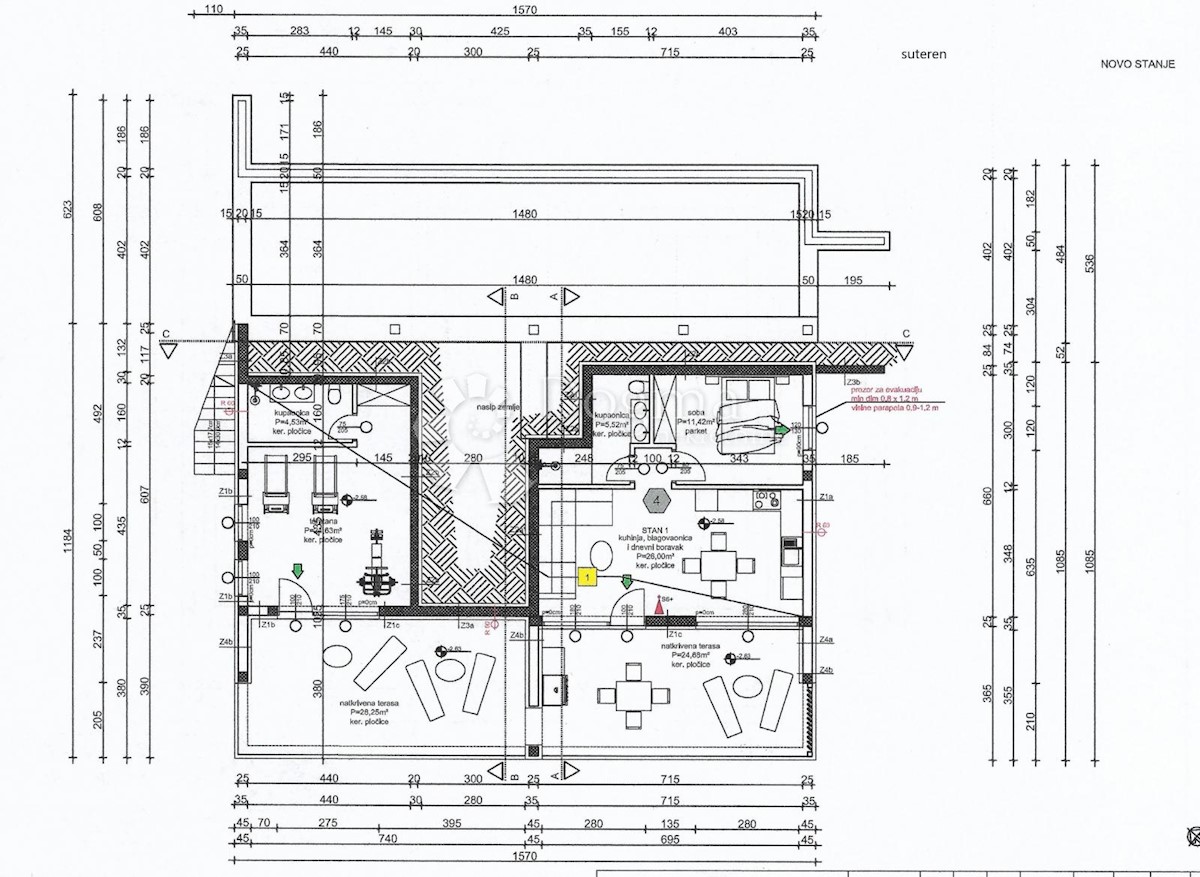 Allogio Drage, Pakoštane, 68m2