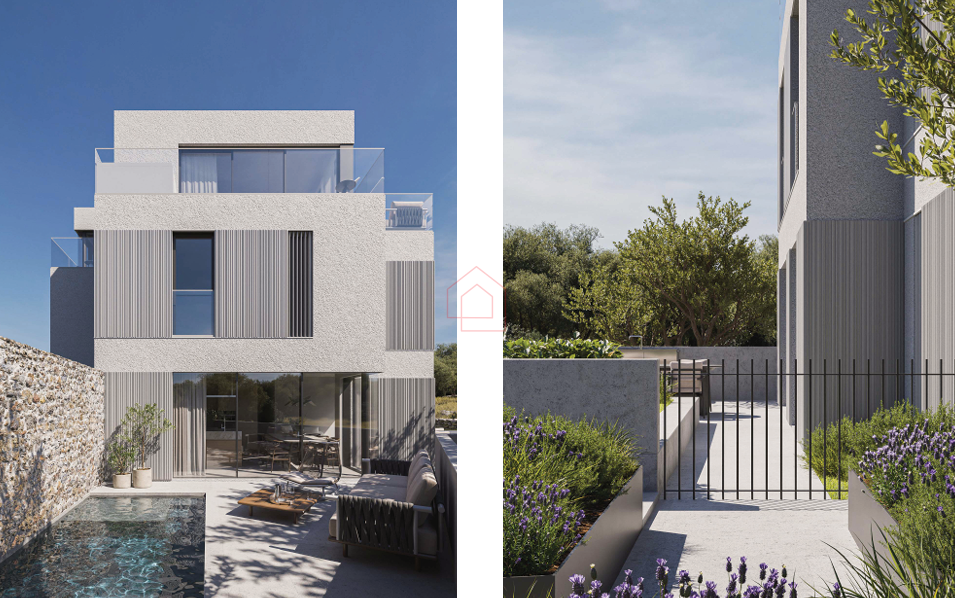 LUSSUOSA COSTRUZIONE - NUOVA COSTRUZIONE - appartamento duplex con tre camere da letto vicino alla spiaggia di Podvrške con piscina