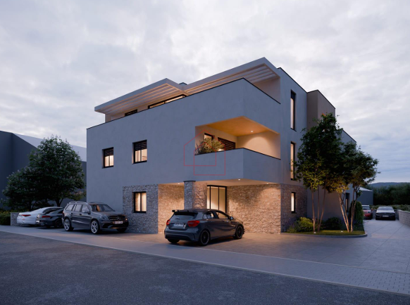 Nuova costruzione - Appartamento con due camere da letto al piano arretrato a Murter - S4