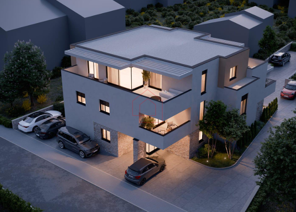 Bellissimo appartamento S3 in nuova costruzione sull'isola di Murter