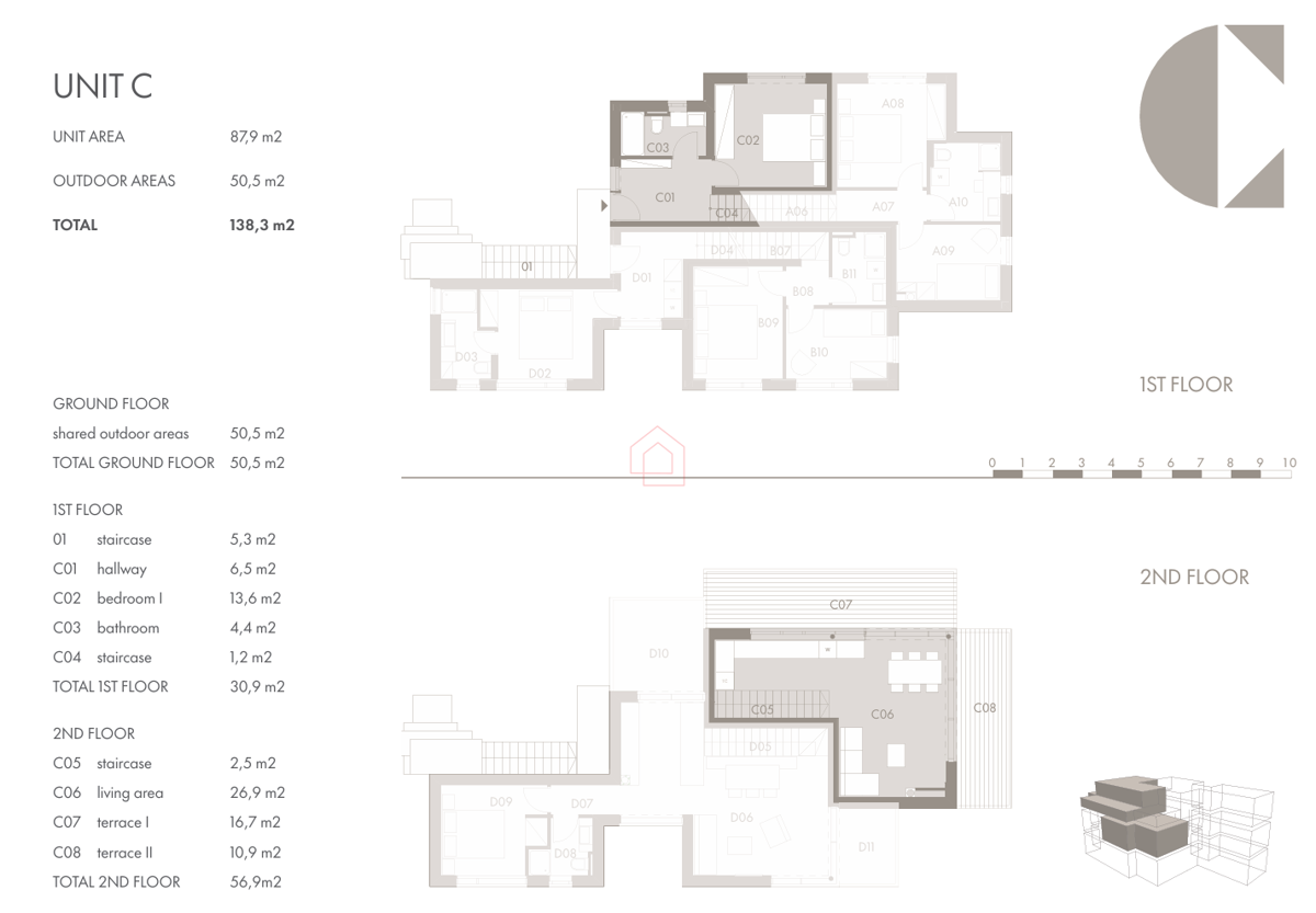 EDIFICIO DI LUSSO - NUOVA COSTRUZIONE - appartamento su due livelli al primo piano con una splendida vista panoramica sul mare