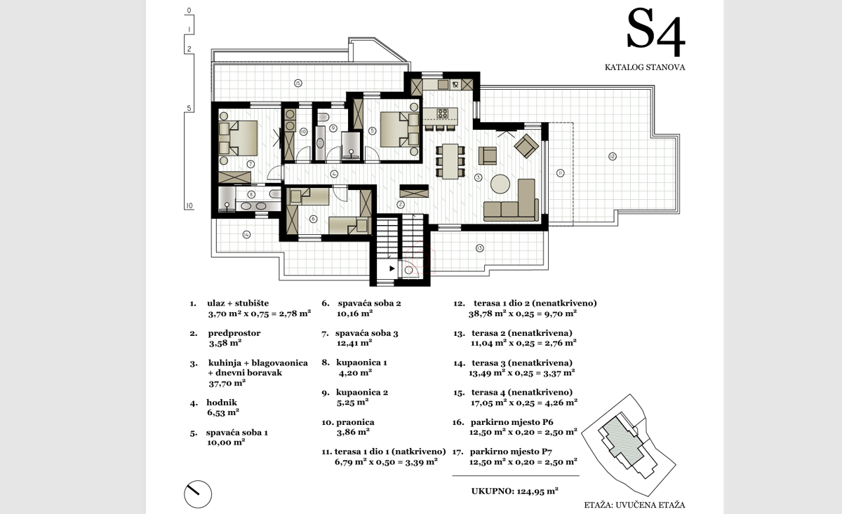 Il più bello attico in vendita sull'isola di Murter con 3 camere da letto.