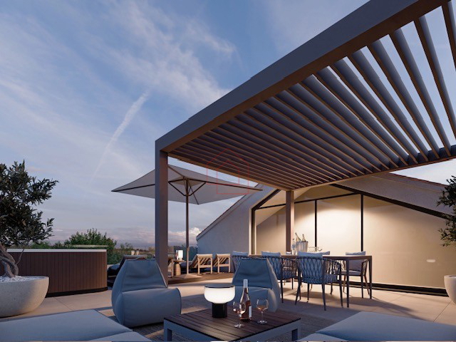 Appartamento su due livelli in edificio bifamiliare con terrazza sul tetto - nuova costruzione (in fase di realizzazione)