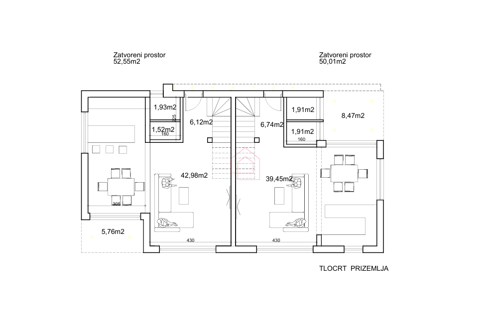 Appartamento su due livelli in edificio bifamiliare con terrazza sul tetto - nuova costruzione (in fase di realizzazione)
