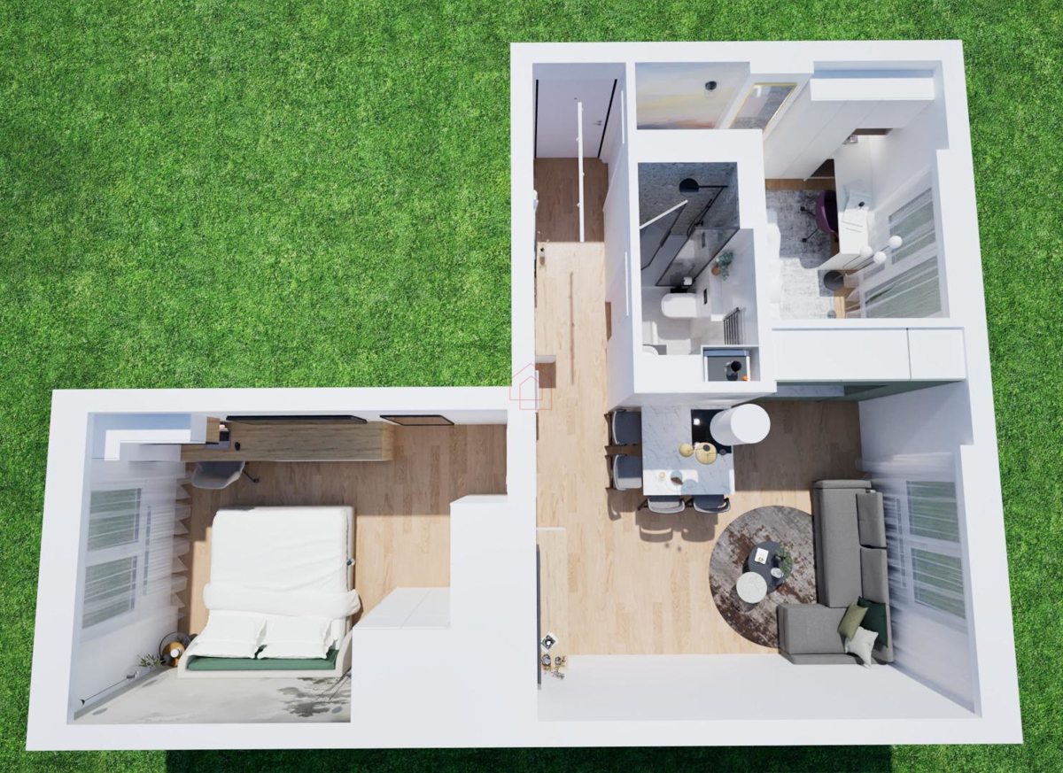 Appartamento trilocale di 50m2 nel quartiere Trnsko