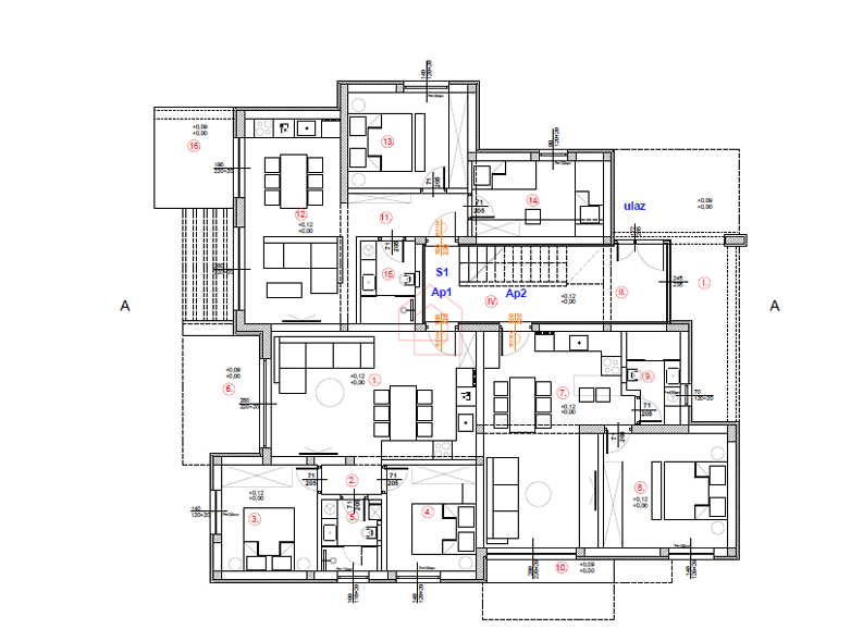 Appartamento in nuova costruzione nel comune di Murter con due camere da letto S2