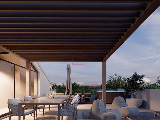 Appartamento su due livelli con terrazza sul tetto e giardino a Murter (in costruzione)