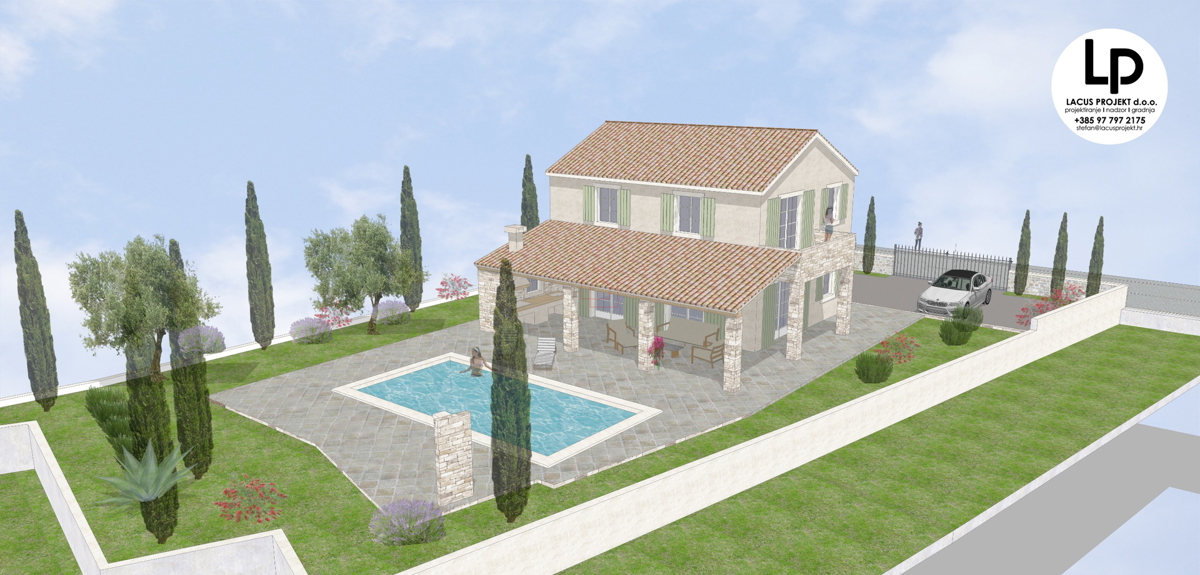 Terreno edificabile per la costruzione di una casa unifamiliare con un’unità abitativa, di 650 m2