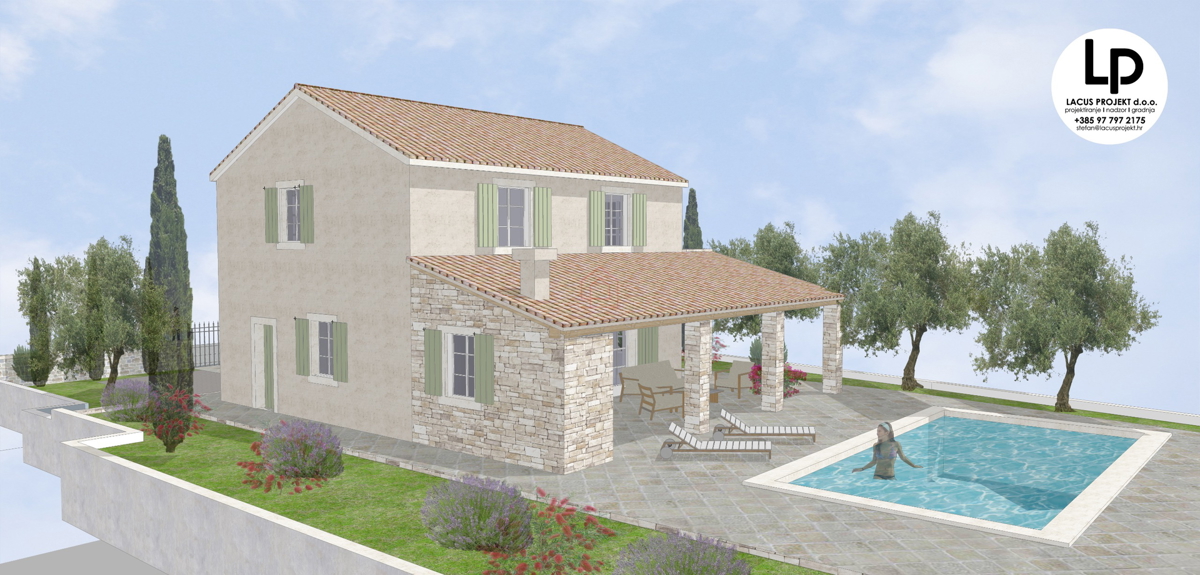 Terreno edificabile per la costruzione di una casa unifamiliare con un’unità abitativa, di 650 m2