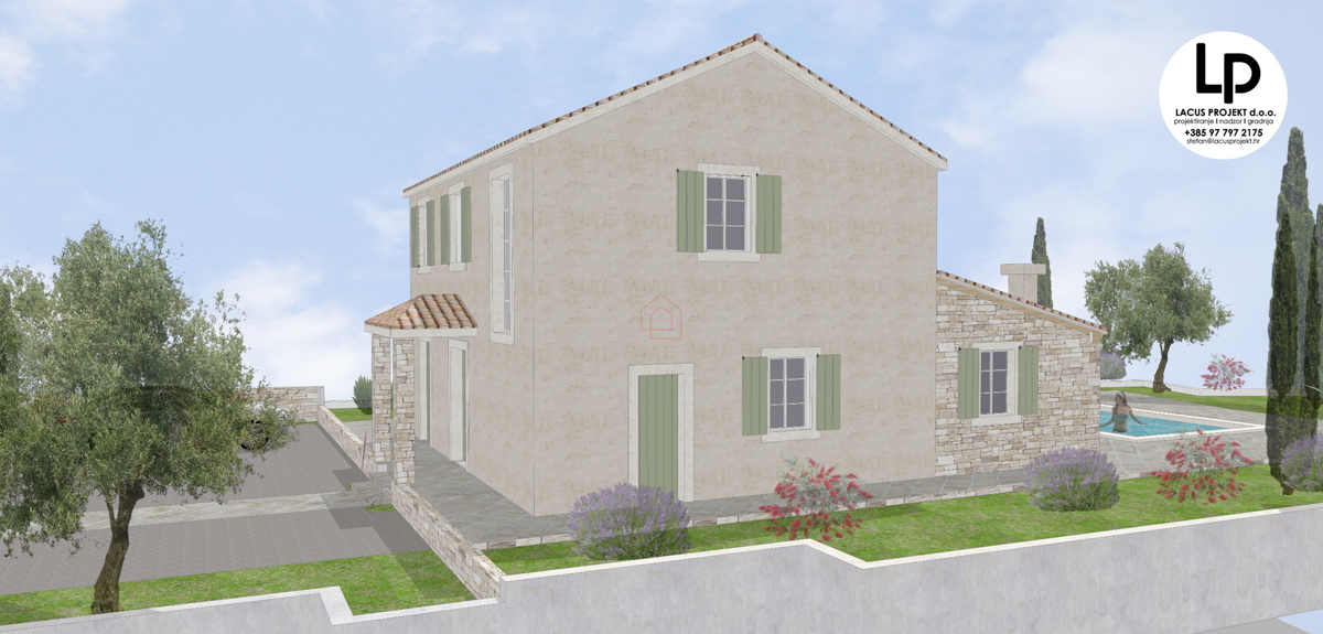 Terreno edificabile per la costruzione di una casa unifamiliare con un’unità abitativa, di 650 m2