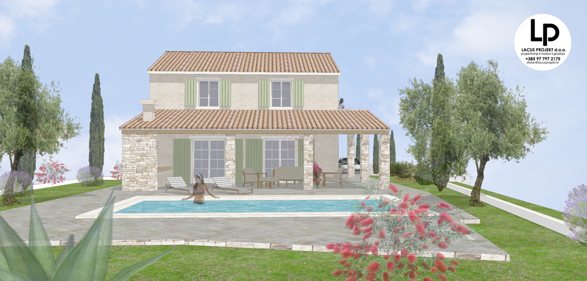 Terreno edificabile per la costruzione di una casa unifamiliare con un’unità abitativa, di 650 m2