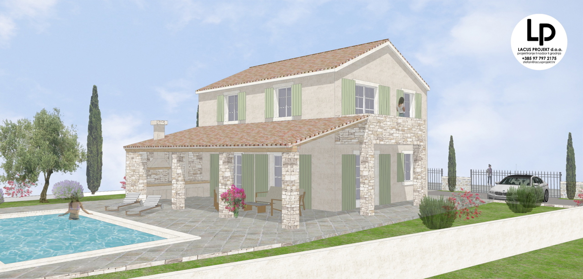 Terreno edificabile per la costruzione di una casa unifamiliare con un’unità abitativa, di 650 m2