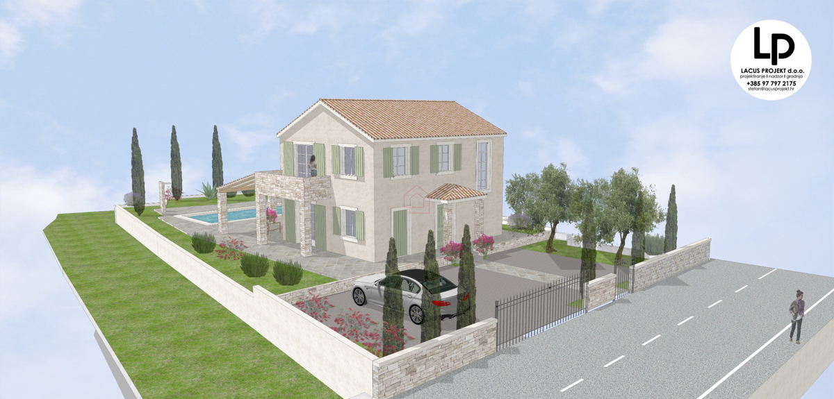 Terreno edificabile per la costruzione di una casa unifamiliare con un’unità abitativa, di 650 m2