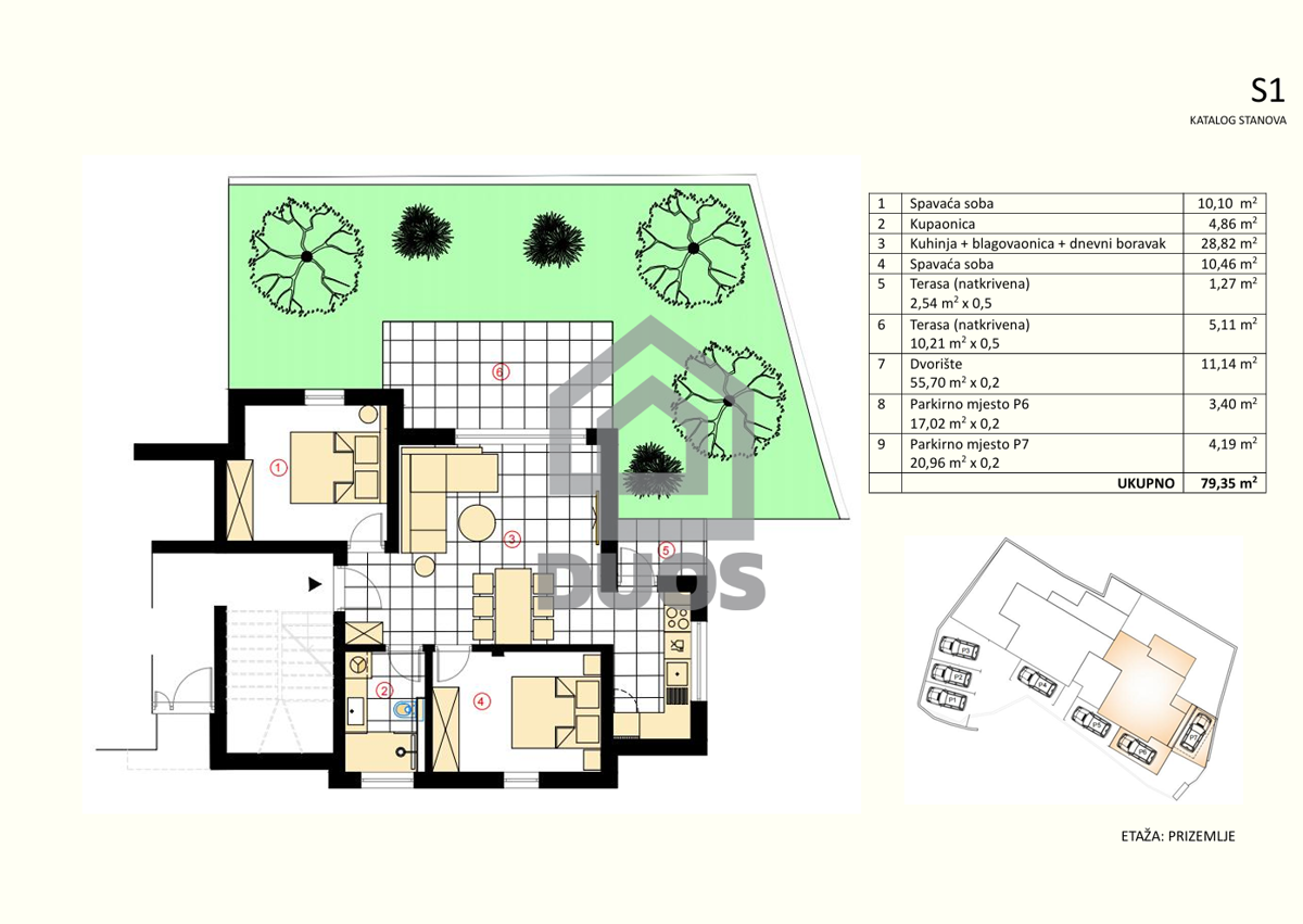 Nuova costruzione 2025 - Bellissimo appartamento con due camere da letto e giardino di 79,35 m2