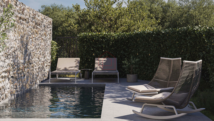 COSTRUZIONE LUSSUOSA - NUOVA COSTRUZIONE - appartamento su due piani con tre camere da letto vicino alla spiaggia di Podvrške con piscina