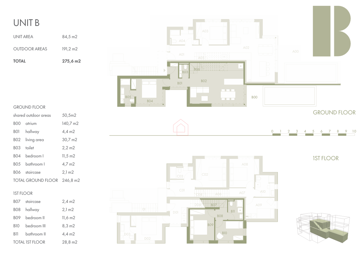 COSTRUZIONE LUSSUOSA - NUOVA COSTRUZIONE - appartamento su due piani con tre camere da letto vicino alla spiaggia di Podvrške con piscina