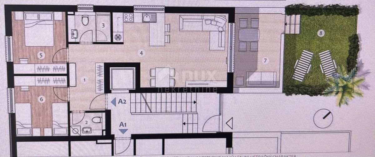 Appartamento Ugljan, Preko, 79,95m2