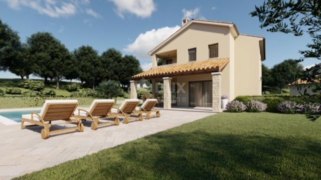 ISTRIA, SOVINJAK - Casa con piscina e bellissima vista