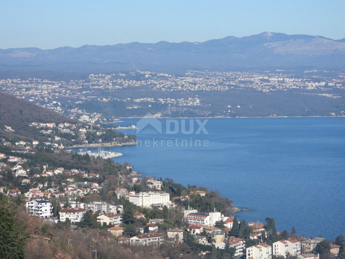 OPATIJA, LOVRAN, LIGANJ - terreno di 1250m2 con vista mare per un edificio residenziale - appartamenti / appartamenti / casa familiare / villa / case in affitto con piscina / casa vacanze con piscina