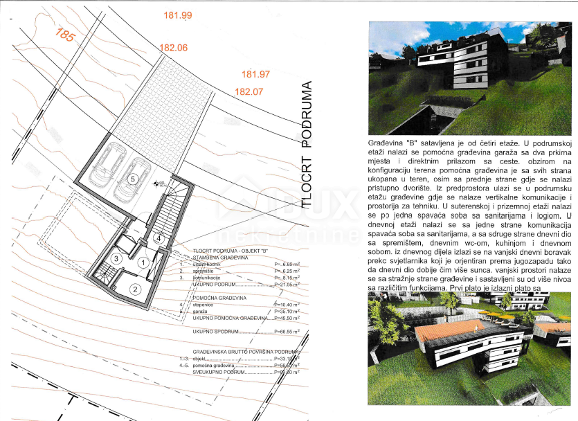 OPATIJA, LOVRAN, LIGANJ - terreno di 1250m2 con vista mare per un edificio residenziale - appartamenti / appartamenti / casa familiare / villa / case in affitto con piscina / casa vacanze con piscina