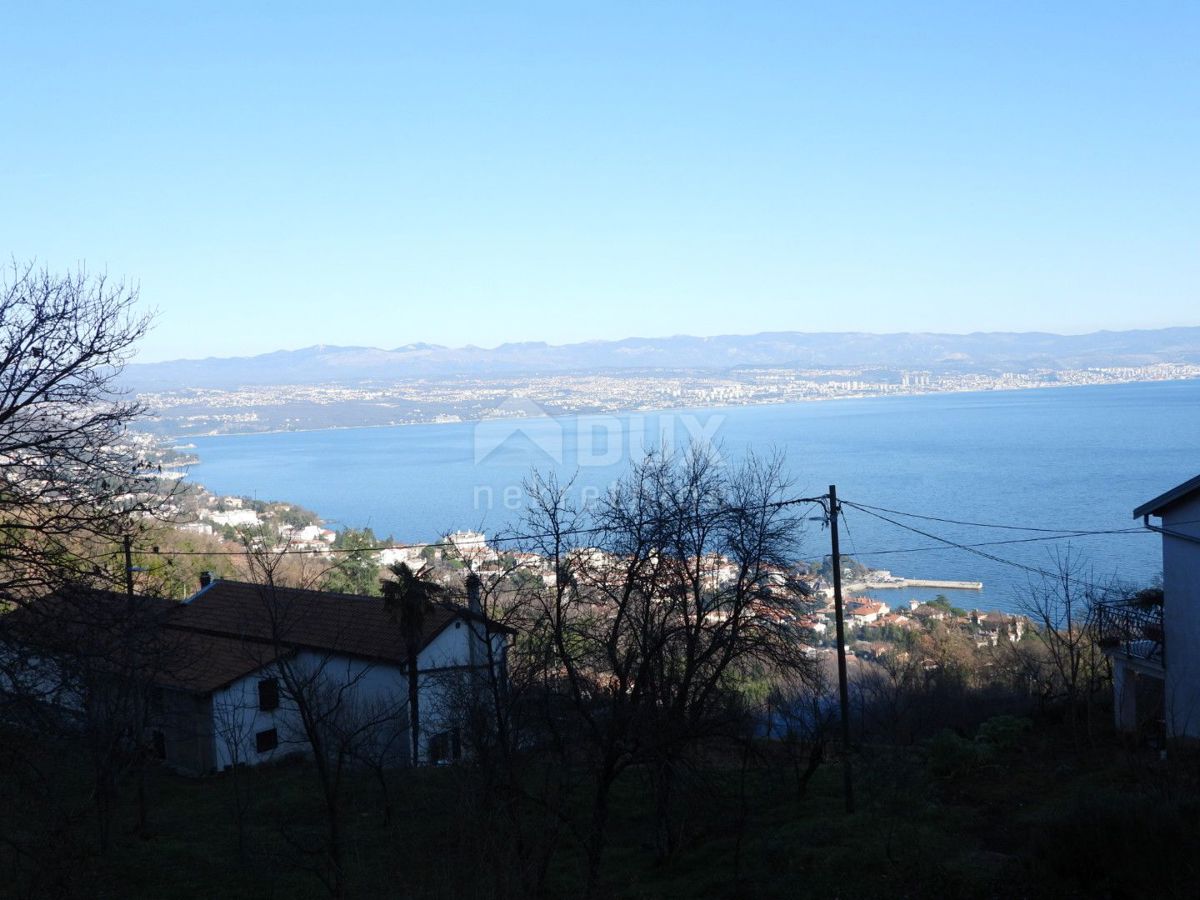 OPATIJA, LOVRAN, LIGANJ - terreno di 1250m2 con vista mare per un edificio residenziale - appartamenti / appartamenti / casa familiare / villa / case in affitto con piscina / casa vacanze con piscina