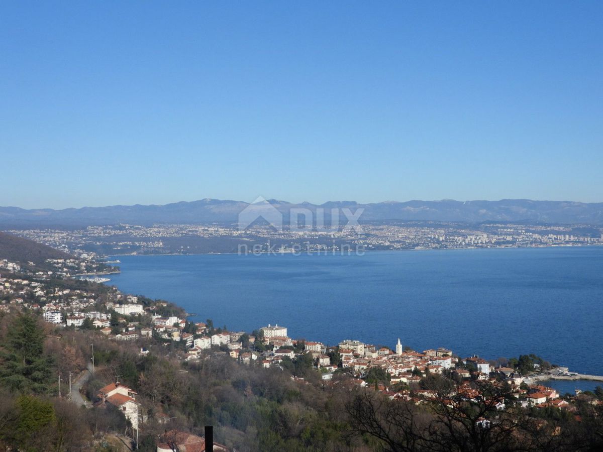 OPATIJA, LOVRAN, LIGANJ - terreno di 1250m2 con vista mare per un edificio residenziale - appartamenti / appartamenti / casa familiare / villa / case in affitto con piscina / casa vacanze con piscina