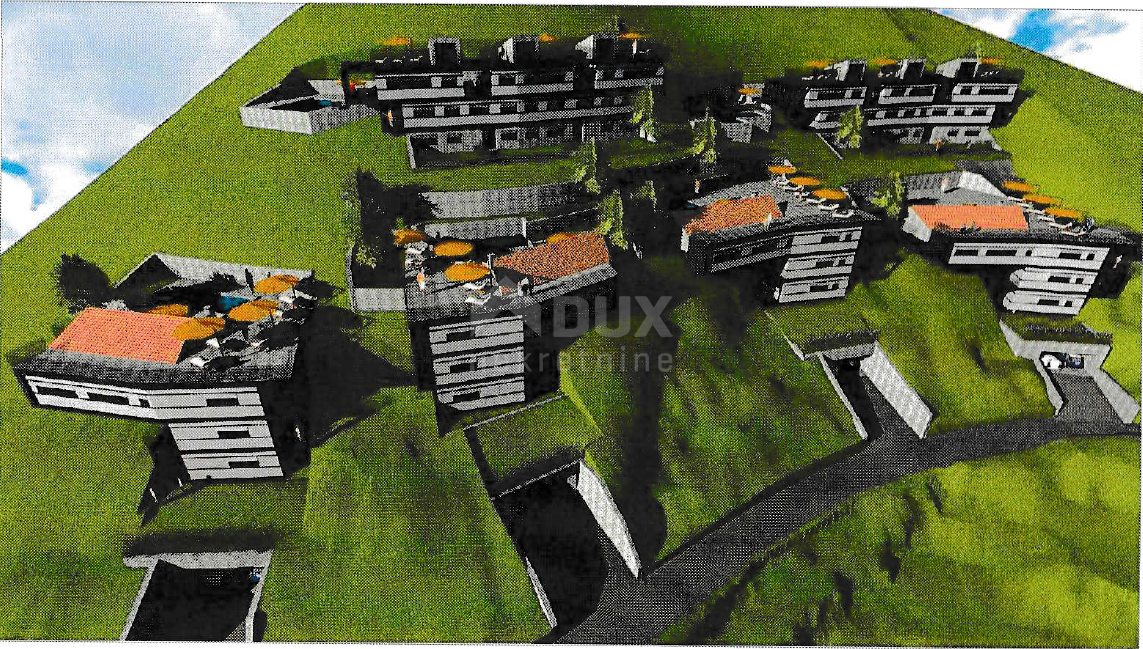 OPATIJA, LOVRAN, LIGANJ - terreno di 1250m2 con vista mare per un edificio residenziale - appartamenti / appartamenti / casa familiare / villa / case in affitto con piscina / casa vacanze con piscina